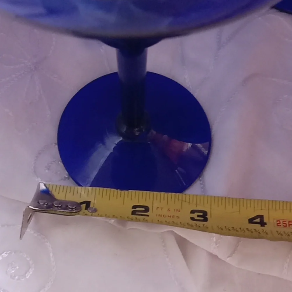 Beautiful Cobalt Blue Margarita Glasses From The 80 'S